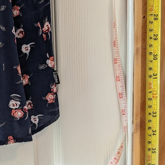 Blue, floral tank top XL - Picture 6 of 9